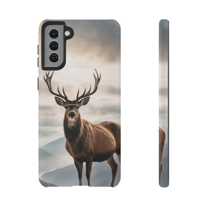 Alpine Majesty: Stag in Snow – Samsung Galaxy Case