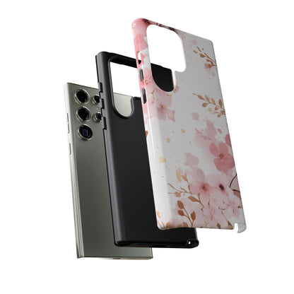 Soft Pink Cherry Blossom Samsung Galaxy Case – Elegant Floral Design