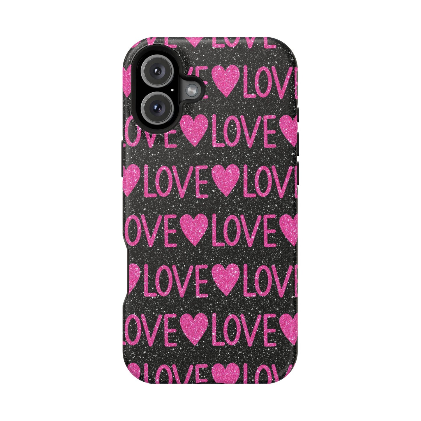 Pink Glitter Love MagSafe Case