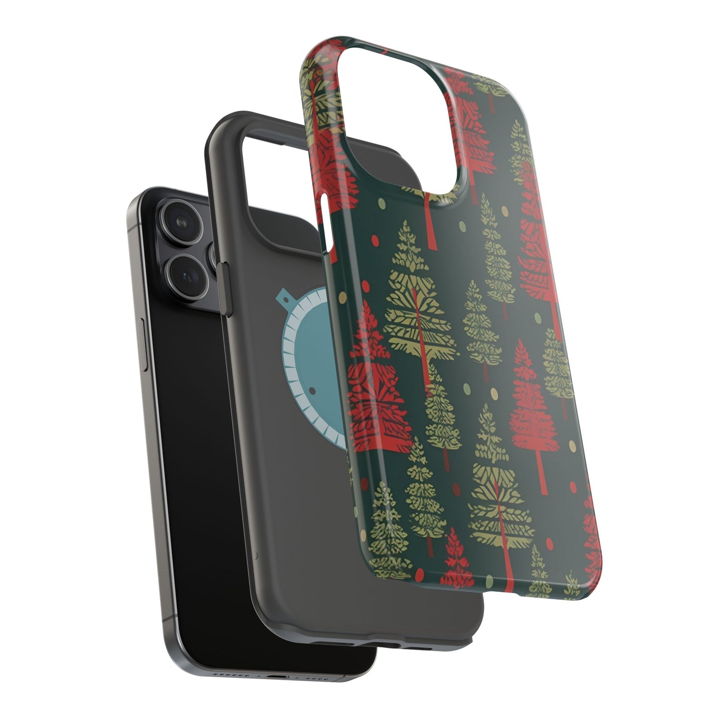 Retro Christmas Trees Pattern -  MagSafe iPhone Series Case