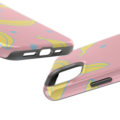 Pink Banana Pop MagSafe iPhone Case – Cute Pastel Design with Fun Retro Vibe