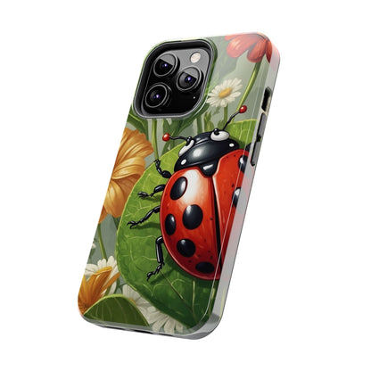 Ladybug Garden iPhone Case – Blooming Floral Art