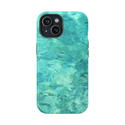 Aqua Blue Water MagSafe Case – Tranquil Summer Design with Magnetic Charging