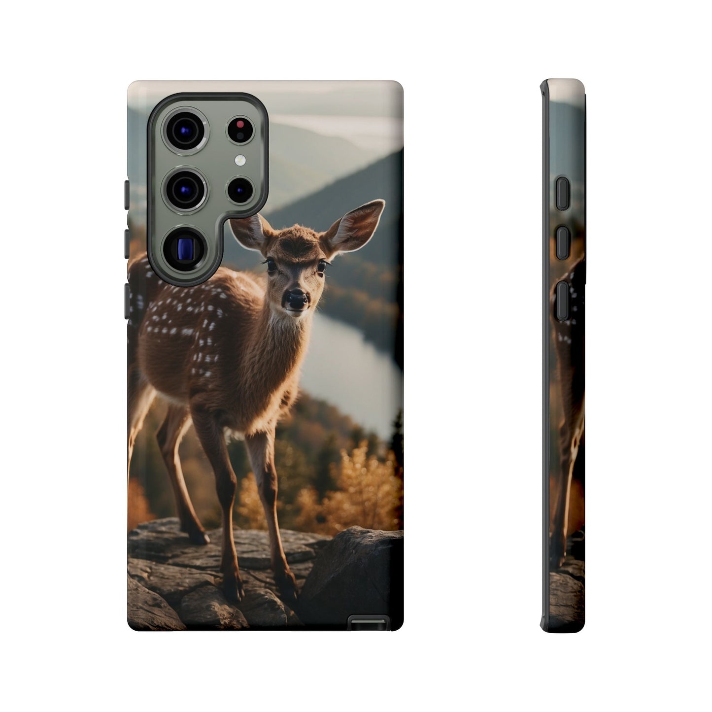 Whimsical Fawn in a Sunlit Forest iPhone Case