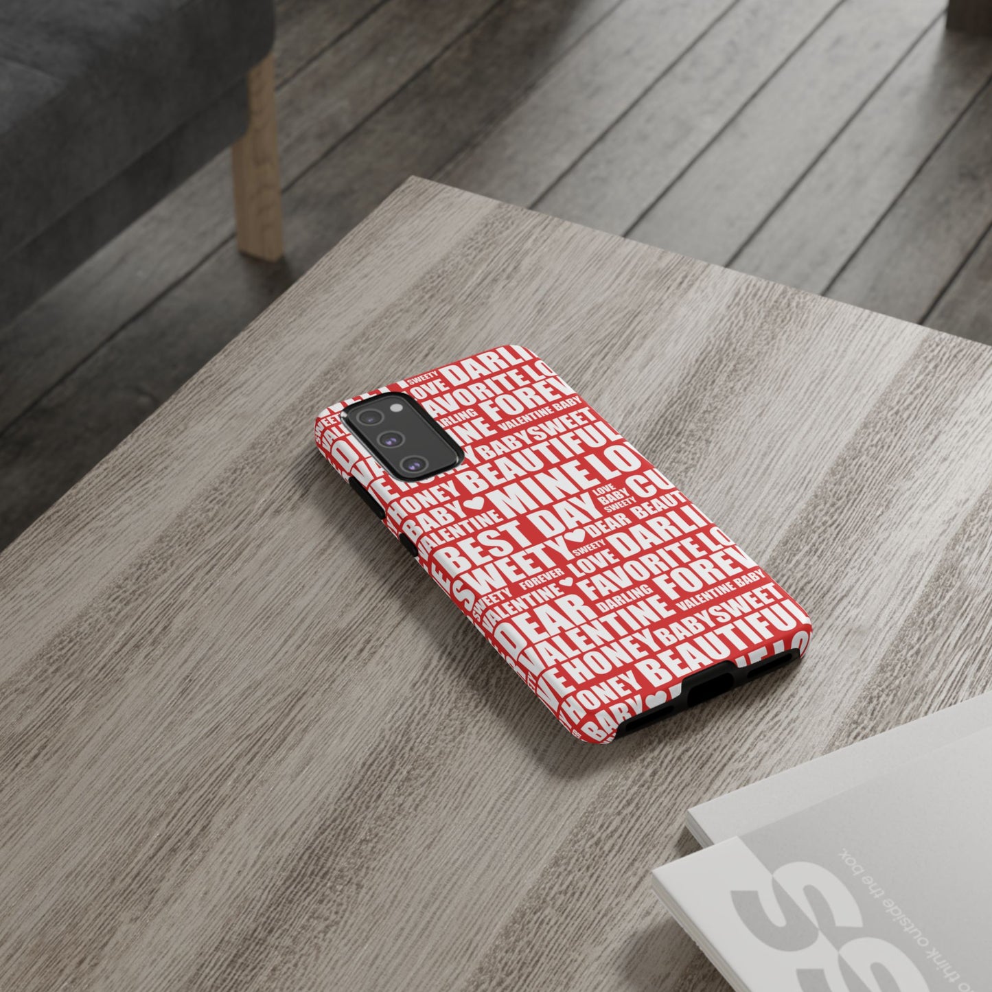 Valentine's Love Typography Samsung Galaxy Case