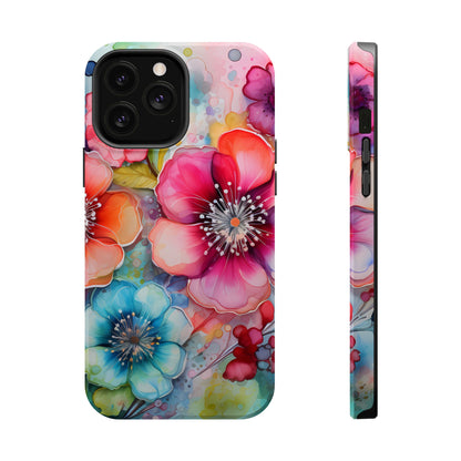 Vibrant Watercolor Floral Garden - MagSafe iPhone Series Case