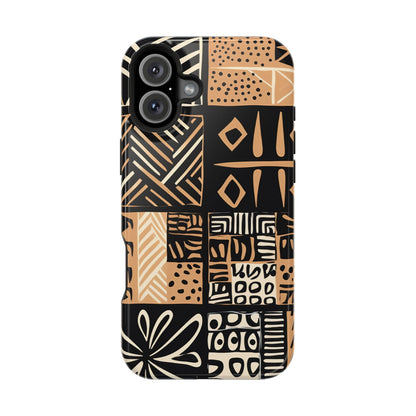 Tribal Geo-Pattern MagSafe Case – Bold Ethnic Design