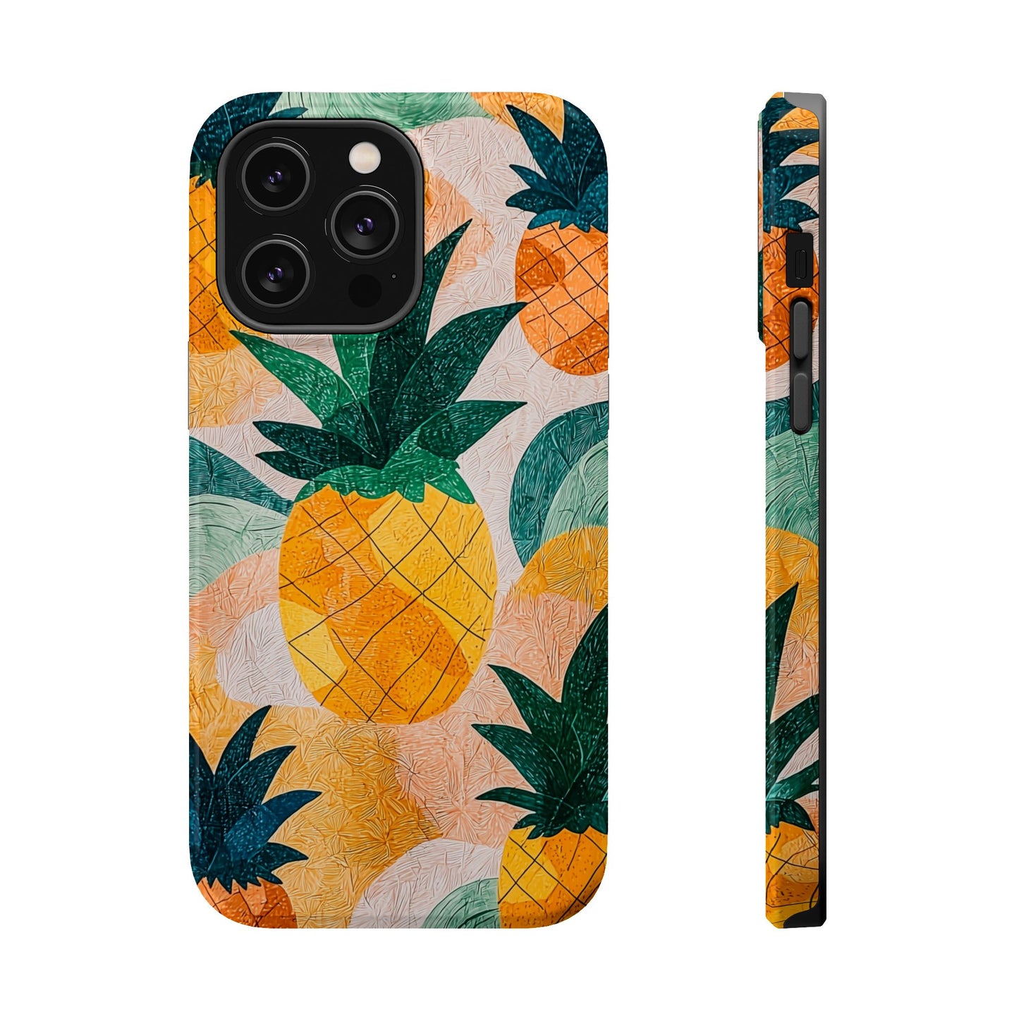 Tropical Pineapple MagSafe iPhone Case – Vibrant Fruit Design, Tough Dual-Layer Protection