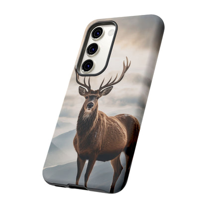 Alpine Majesty: Stag in Snow – Samsung Galaxy Case