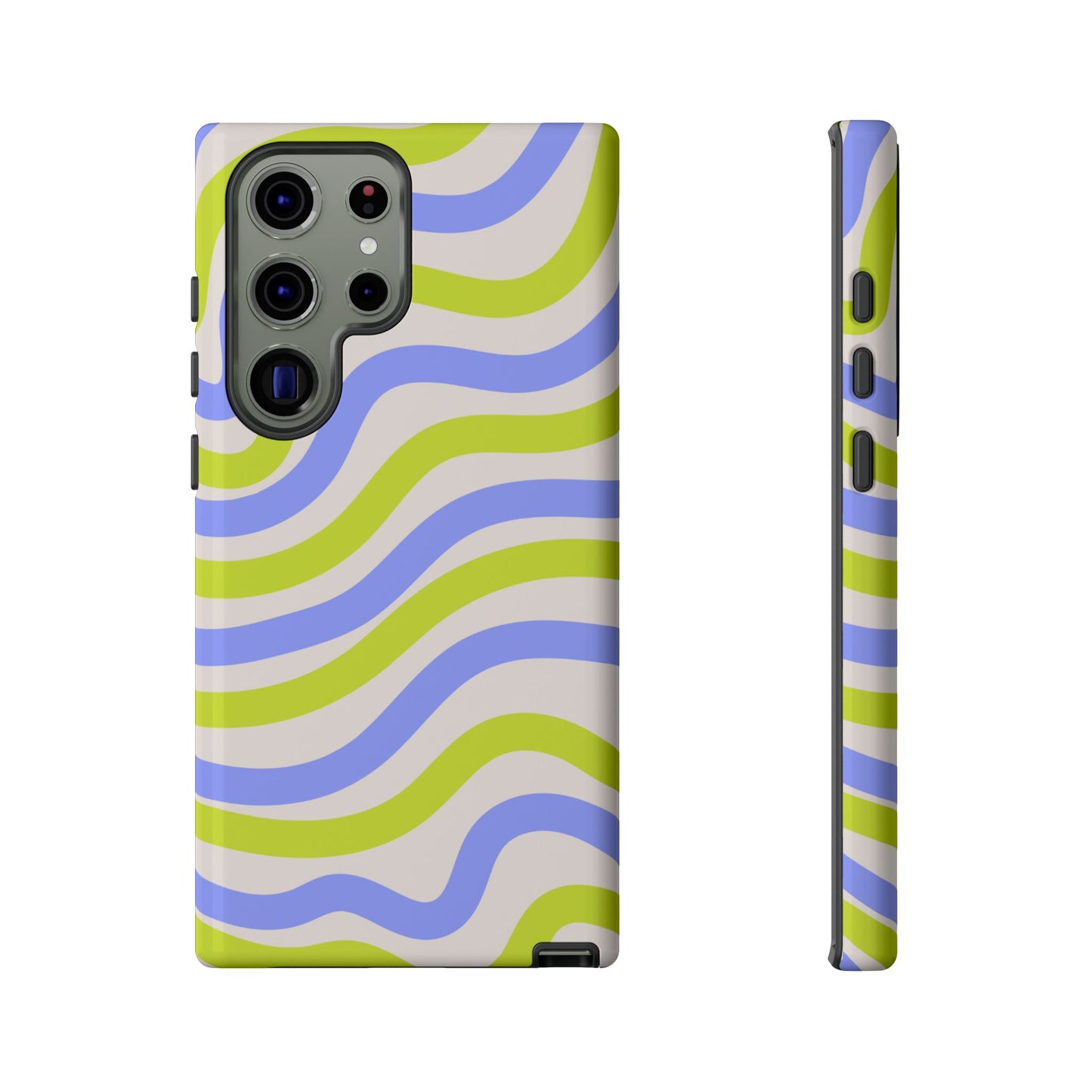 Neon Wave Samsung Galaxy Case – Bold Dual-Layer Protection with 70s-Inspired Vibe