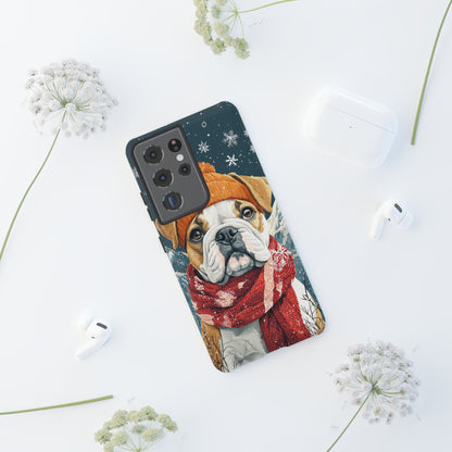 Cozy French Bulldog Samsung Galaxy Case – Rustic Fireplace Protective Cover