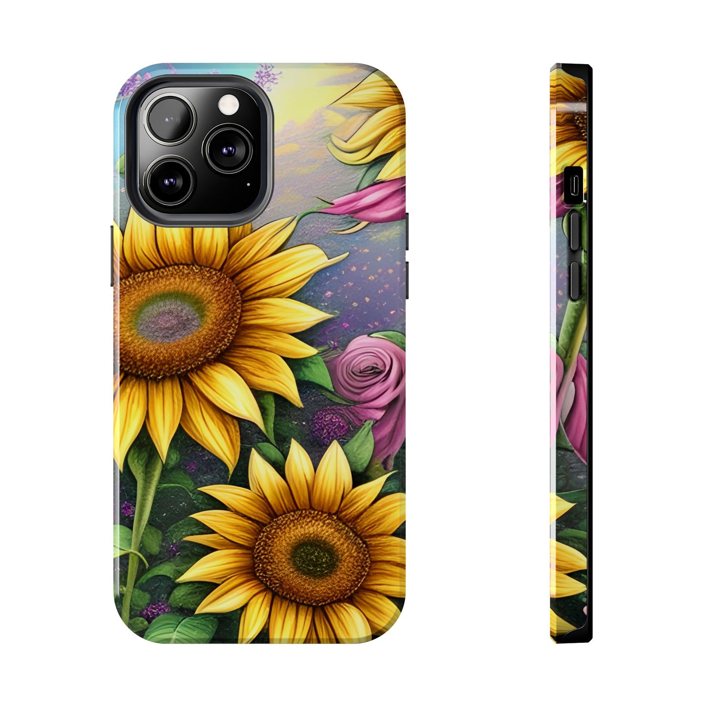 Whimsical Sunflower & Rose Garden - iPhone Series Case