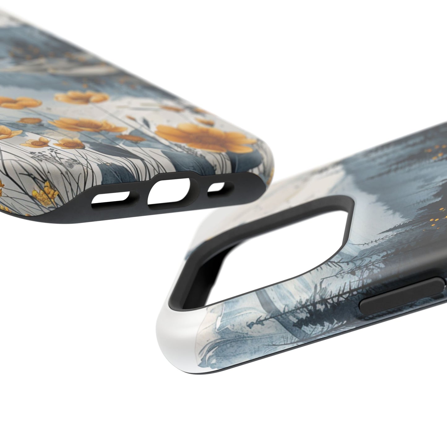 Silver Alpine Wildflower iPhone Case