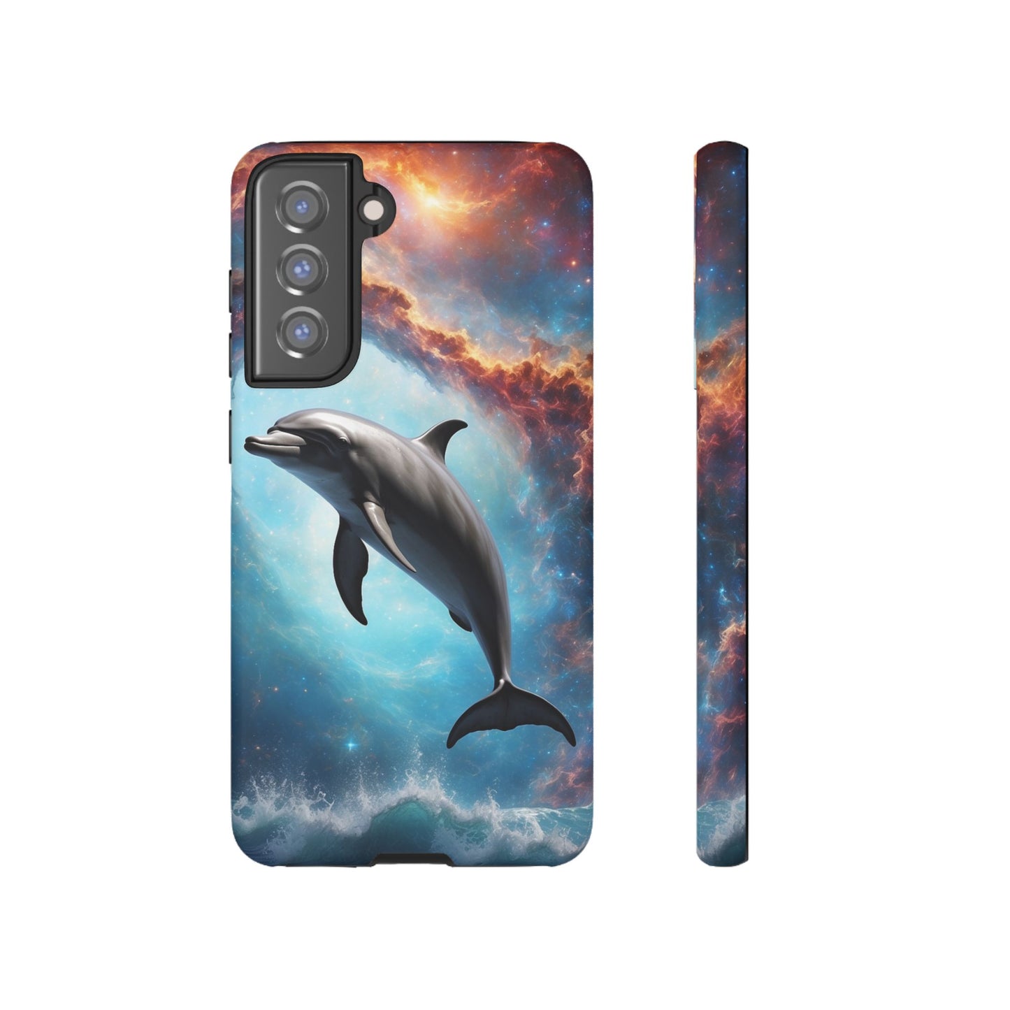 Cosmic Dolphin Space Vibes - Samsung Galaxy Case