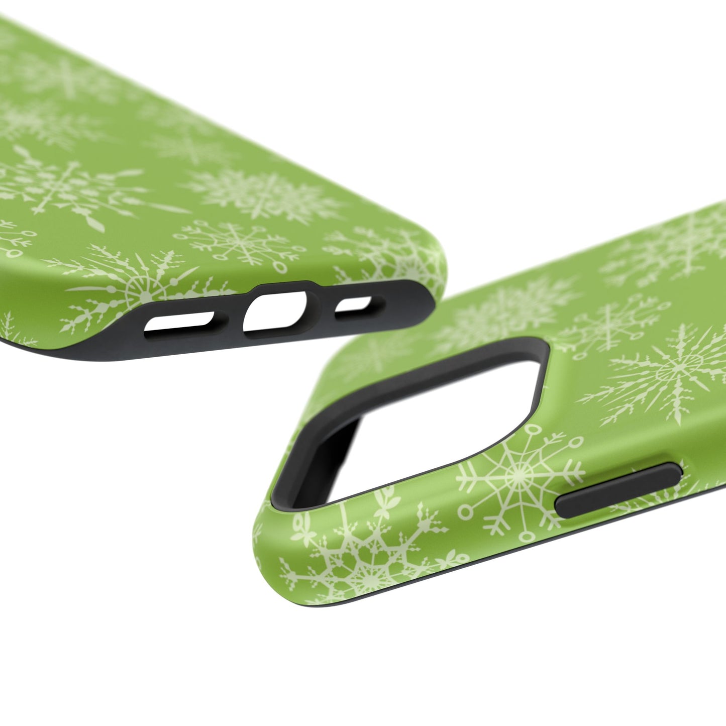 Green Snowflake Pattern – MagSafe iPhone Series Case