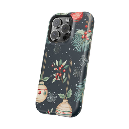 Elegant Christmas Ornaments and Pine - MagSafe iPhone Series Case