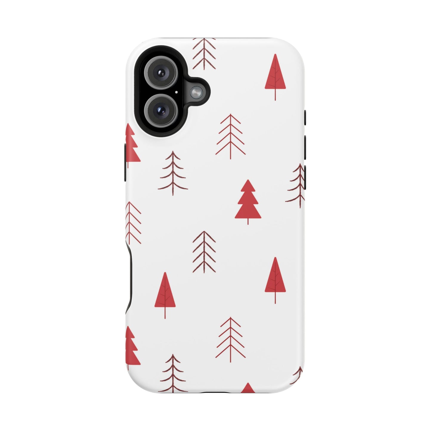 Scandi Red Pine Trees - MagSafe iPhone Series Case