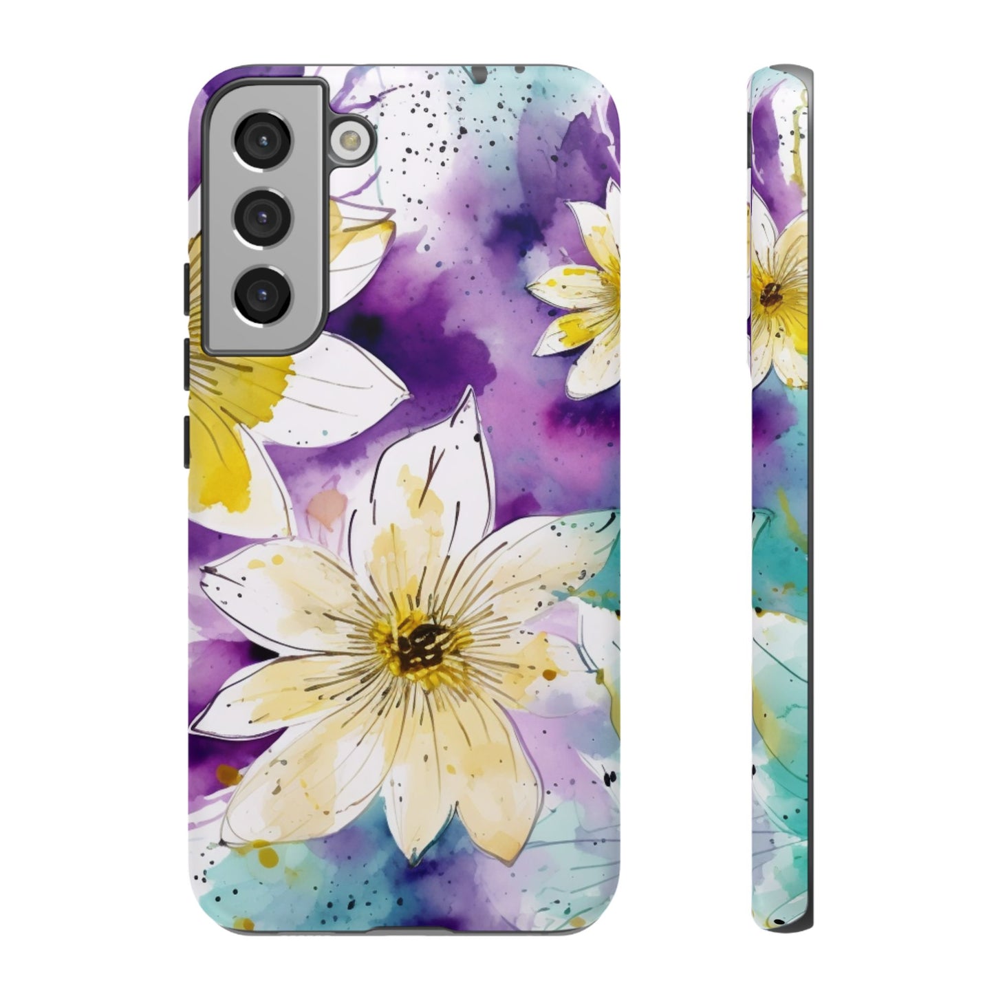 Abstract Floral Watercolor Splash - Samsung Galaxy Series Case