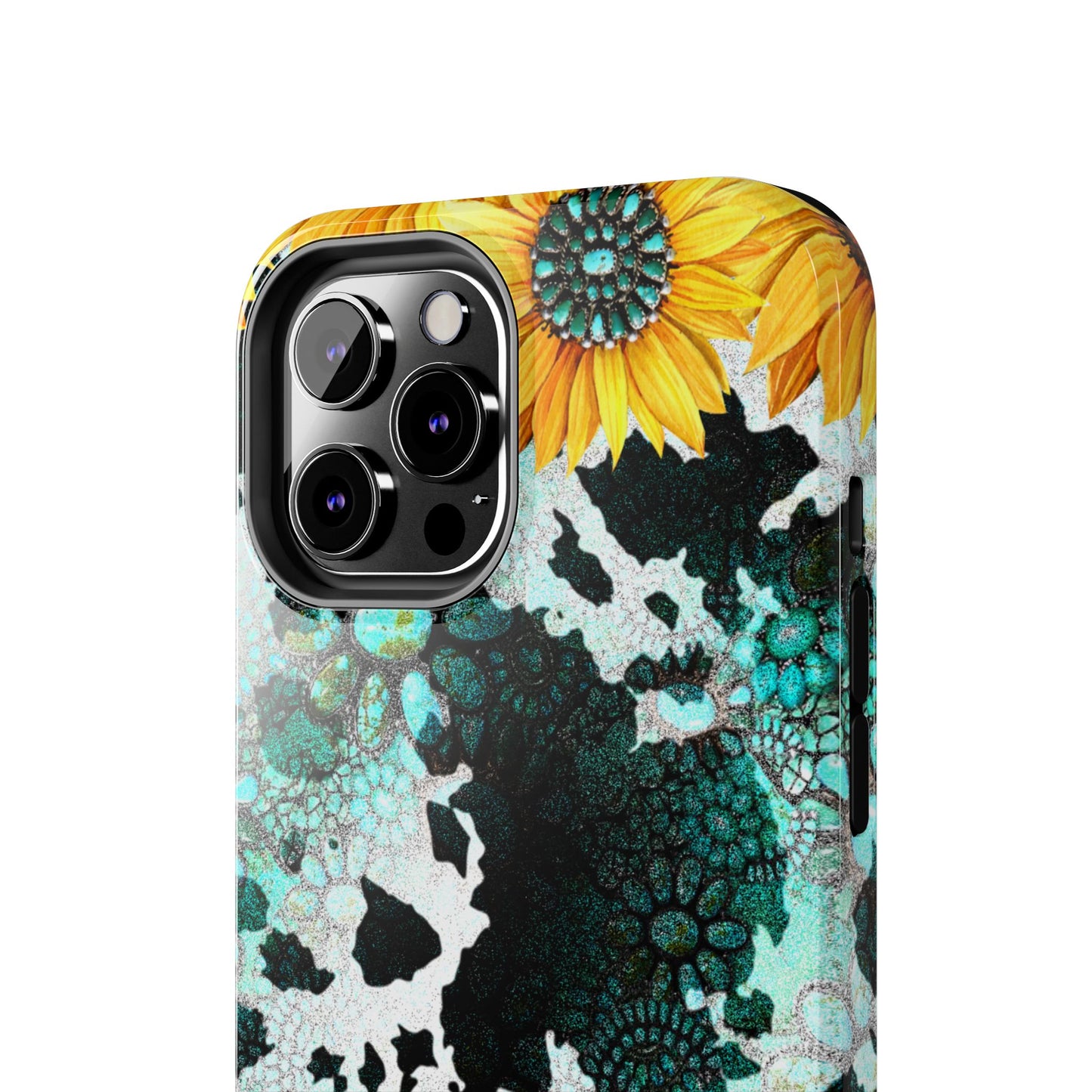 Boho Turquoise Sunflower Lace - iPhone Series Case