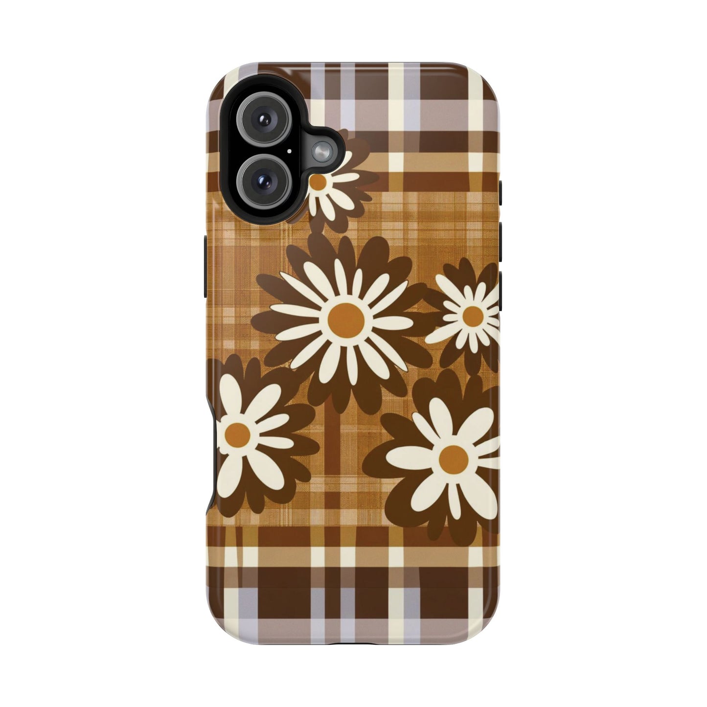 Rustic Bloom Plaid iPhone Case