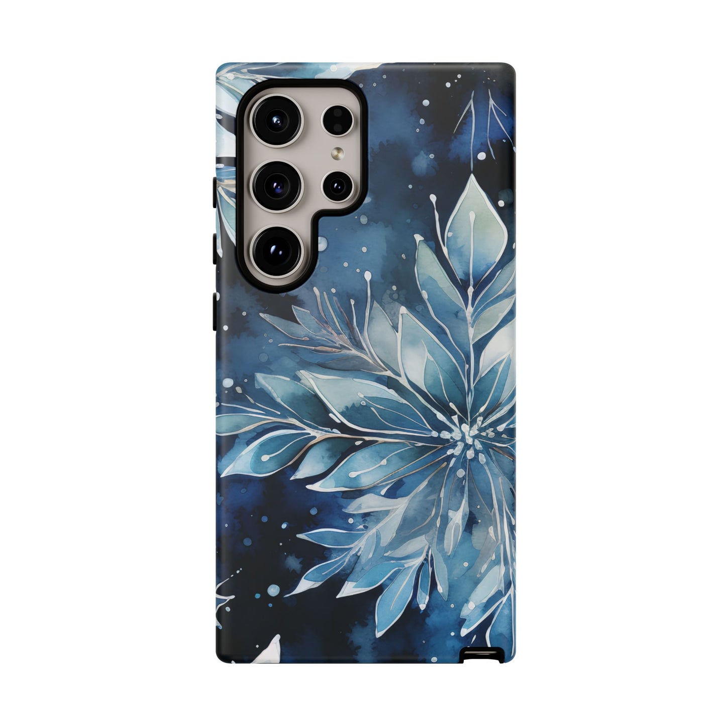 Winter’s Embrace – Blue Snowflake Samsung Galaxy Case