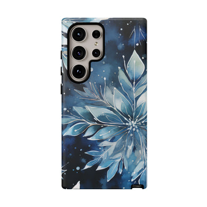 Winter’s Embrace – Blue Snowflake Samsung Galaxy Case