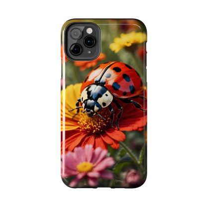 Ladybug on Orange Daisy - iPhone Series Case