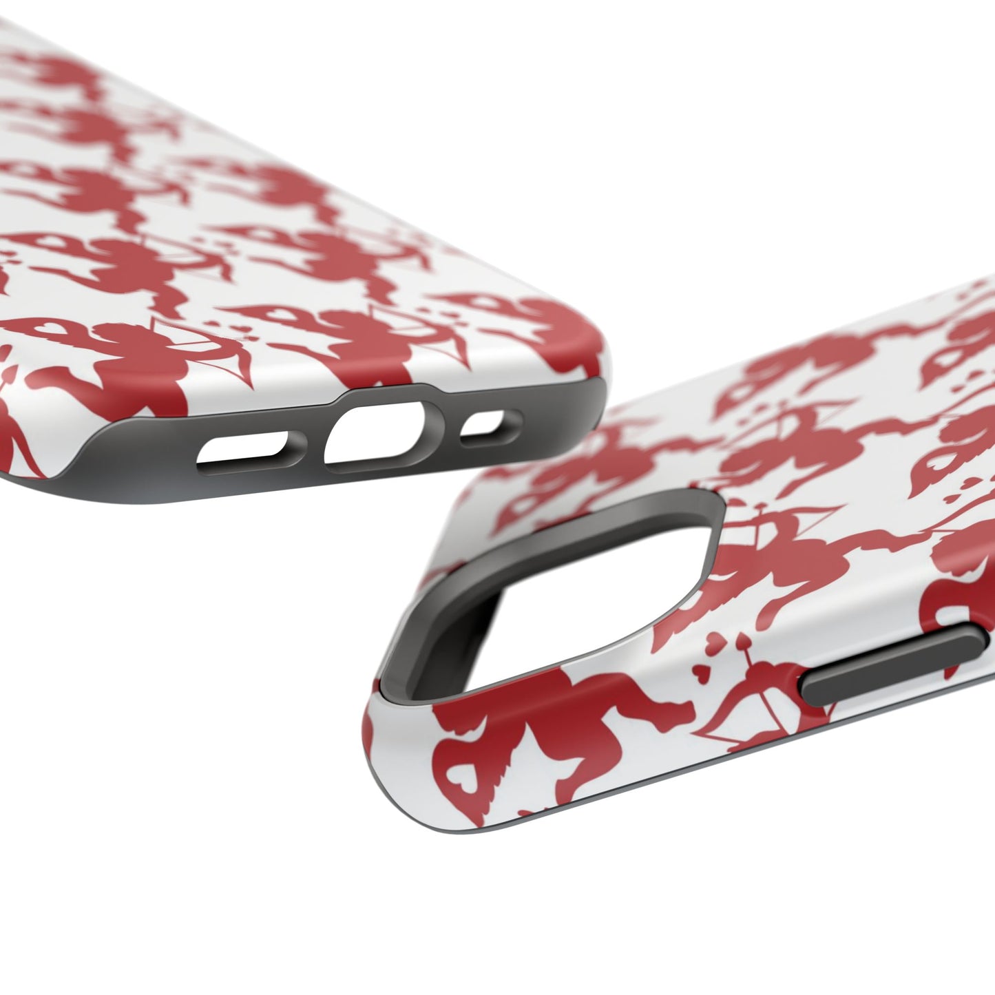 Red Cupid Love Pattern MagSafe Case