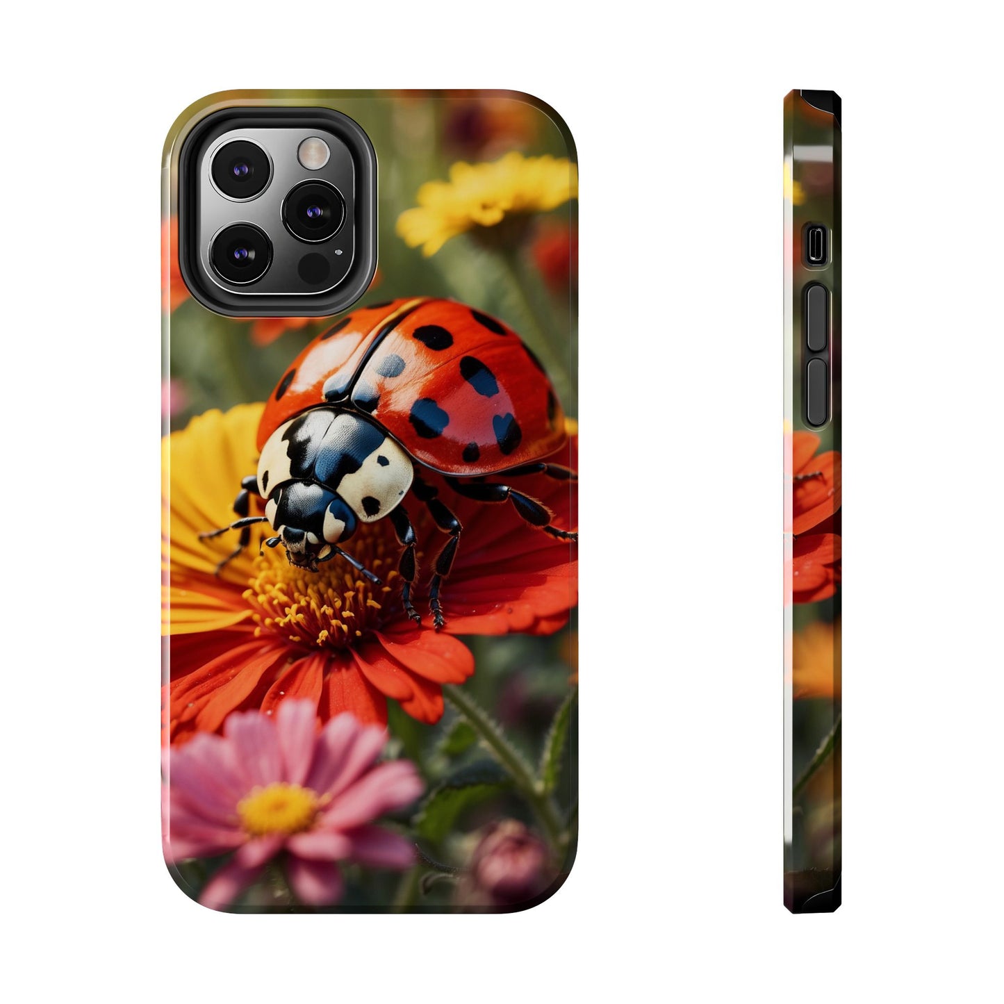 Ladybug on Orange Daisy - iPhone Series Case