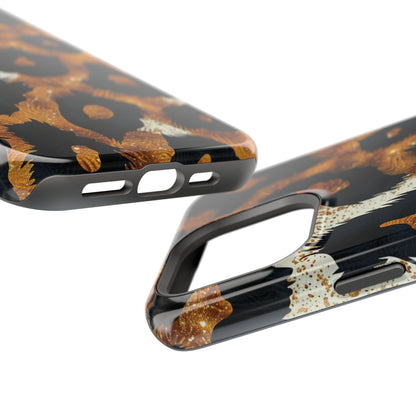 Safari Noir Gold Leopard iPhone Case