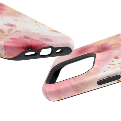 Blush Pink Floral Butterfly - MagSafe iPhone Case