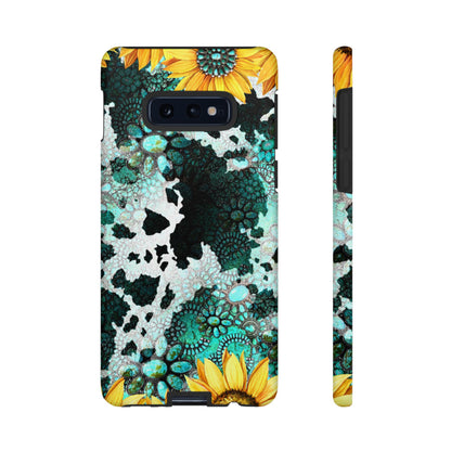 Boho Turquoise Sunflower Lace - Samsung Galaxy Series Case