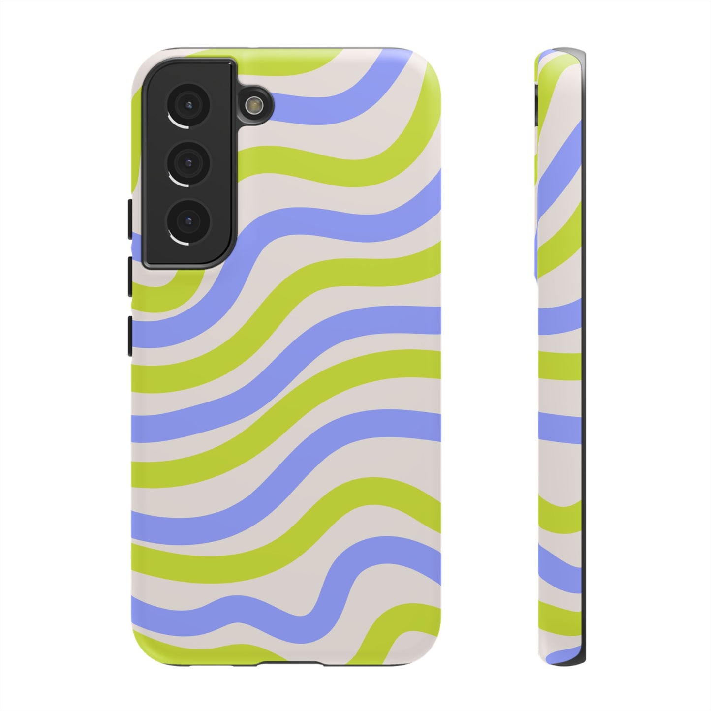 Neon Wave Samsung Galaxy Case – Bold Dual-Layer Protection with 70s-Inspired Vibe
