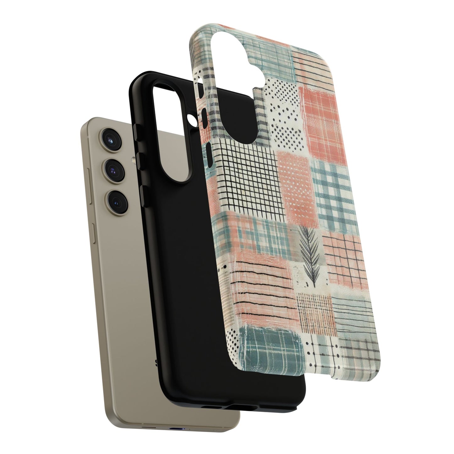 Modern Patchwork Pastel – Stylish Protection with Quilted Farmhouse Vibes - BOGO Cases