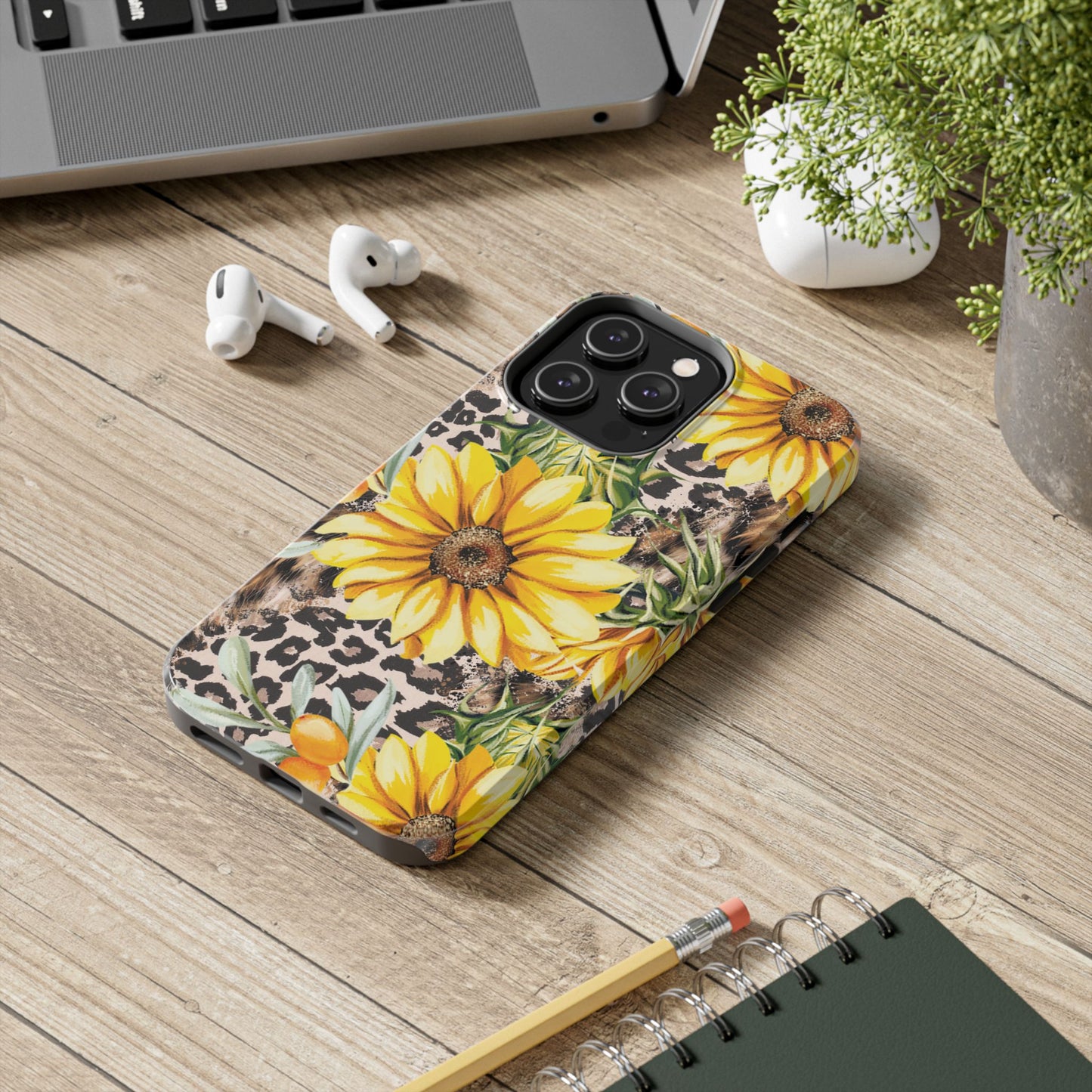 Leopard Sunflower Chic - iPhone Series Case