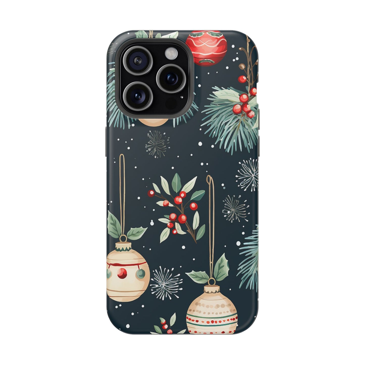 Elegant Christmas Ornaments and Pine - MagSafe iPhone Series Case