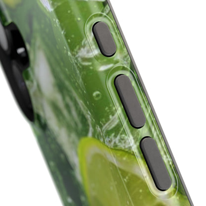 Refreshing Lime Splash MagSafe iPhone Case – Tough Protection, Vivid Dual-Layer Design