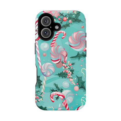 Candy Cane & Peppermint Holiday Delight – MagSafe iPhone Series Case