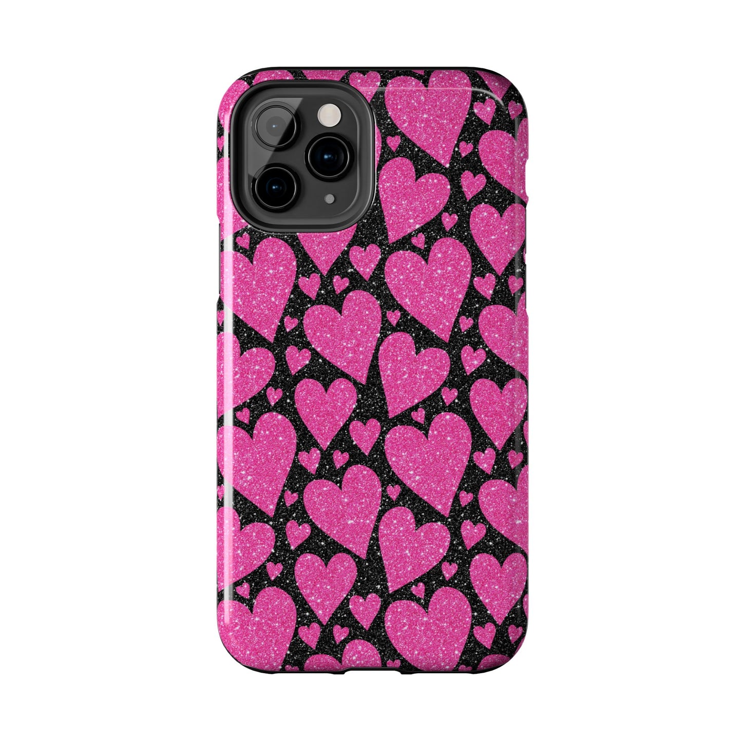 Glitter Hearts iPhone Case