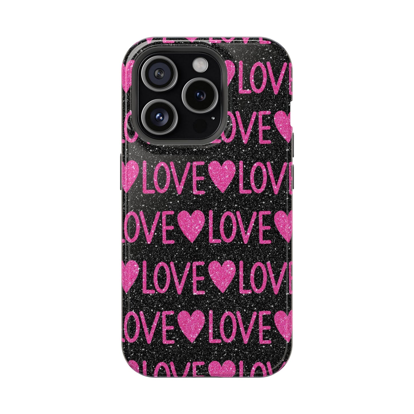 Pink Glitter Love MagSafe Case