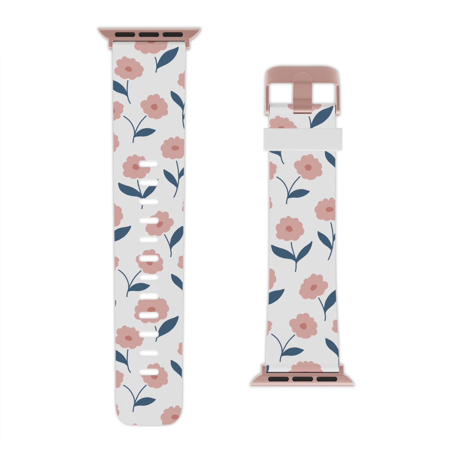 Playful Pink Floral Apple Watch Band