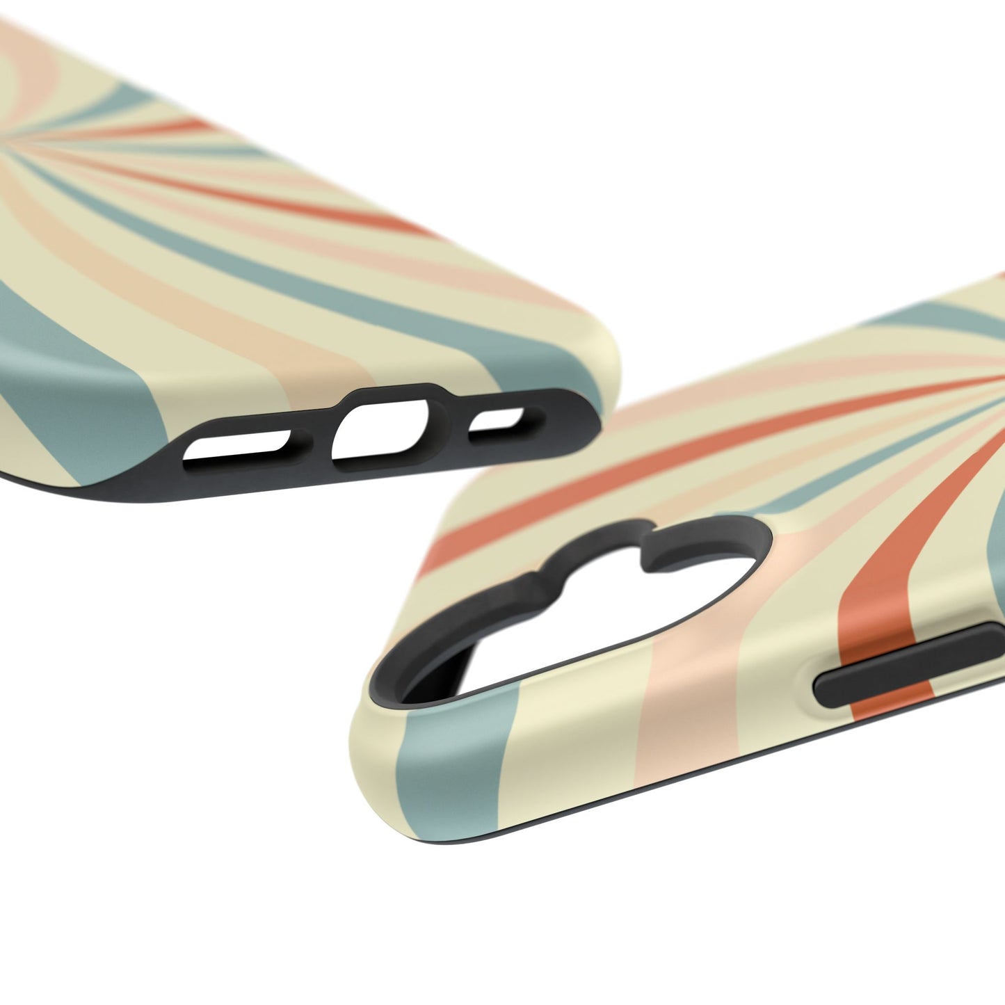 Retro Swirl MagSafe iPhone Case – Durable, Vintage-Inspired Design with Dual-Layer Protection