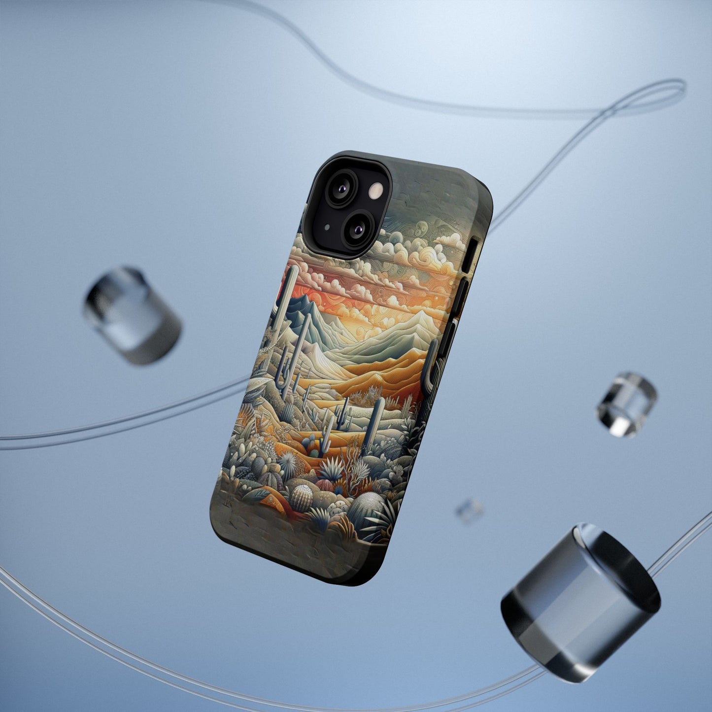 Rugged Elegance Cactus iPhone Case