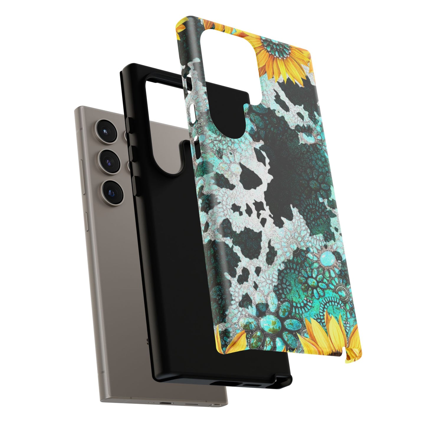 Boho Turquoise Sunflower Lace - Samsung Galaxy Series Case