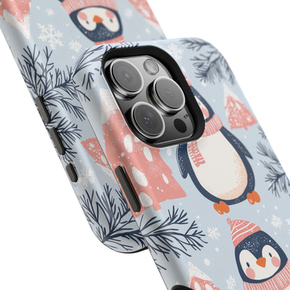 Penguin in Winter Wonderland MagSafe iPhone Case