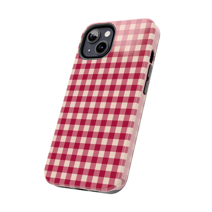 Vintage Red Gingham Check – iPhone Series Case