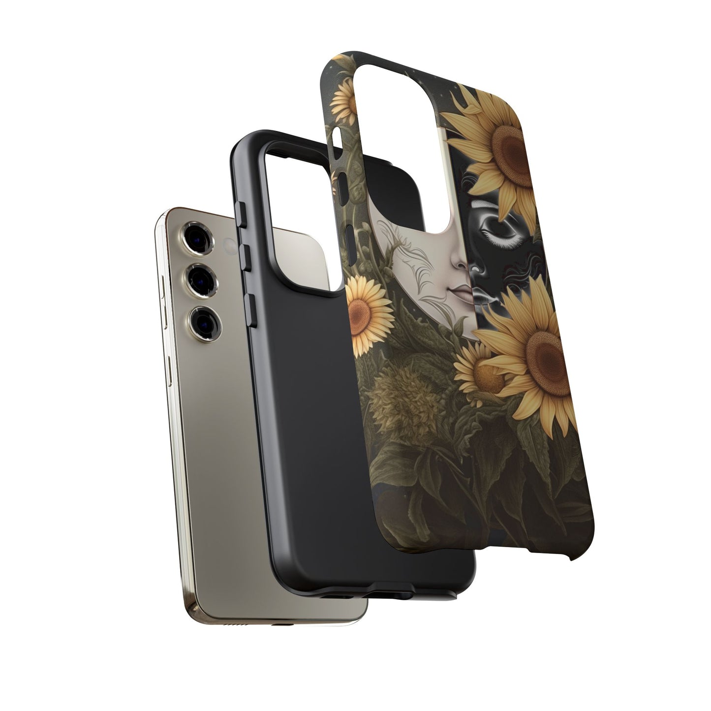 Sunflower Moon and Stars Samsung Galaxy Case – Ethereal Art Design