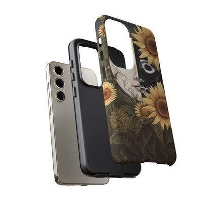 Sunflower Moon and Stars Samsung Galaxy Case – Ethereal Art Design