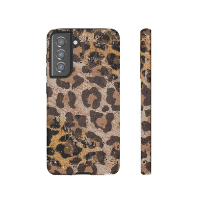 Vintage Distressed Leopard Print - Samsung Galaxy Series Case