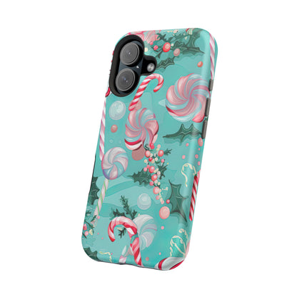 Candy Cane & Peppermint Holiday Delight – MagSafe iPhone Series Case